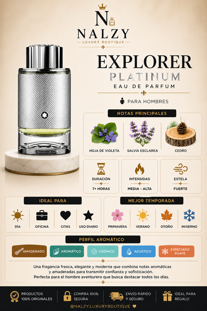Montblanc Explorer Platinum Eau de Parfum para Hombre