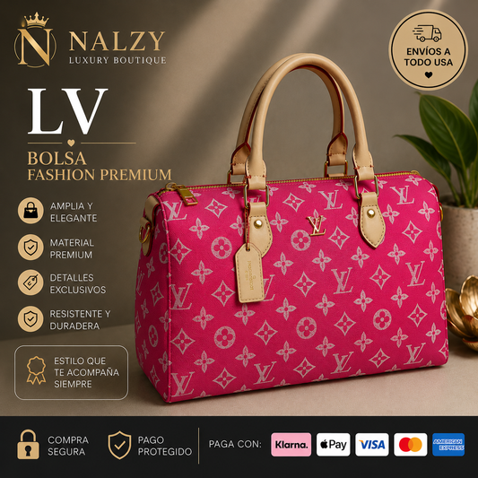 Bolsa Fashion Premium Fucsia | Modelo Bolso mediano
