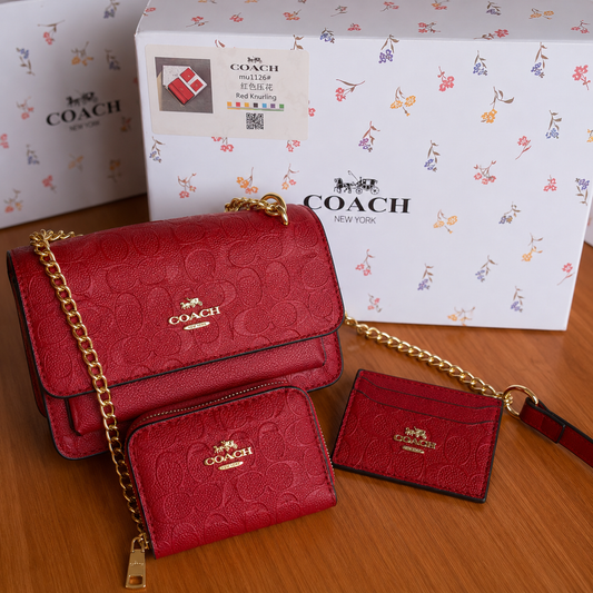 Set Fashion de 3 piezas Rojo