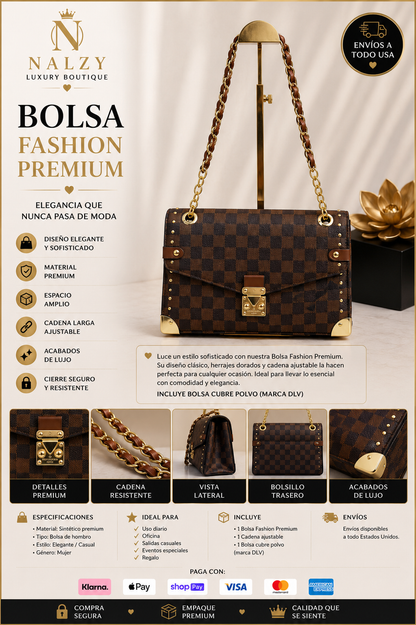 Bolsa Fashion Premium – Cadena Clásica