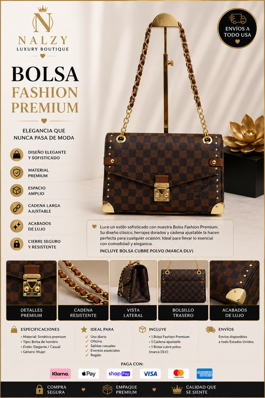 Bolsa Fashion Premium – Cadena Clásica