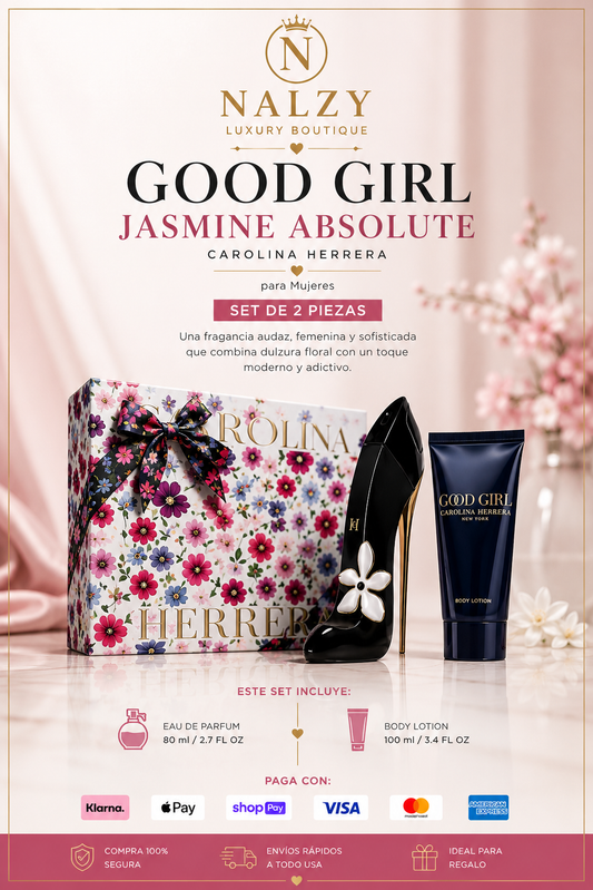 Carolina Herrera Good Girl Jasmine Absolute Eau de Parfum Set para Mujer | 2 Piezas