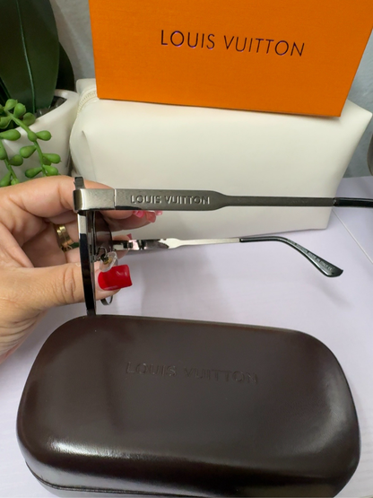 Lentes de Sol Estilo LV Aviador Premium – Negro Mate | Hombre