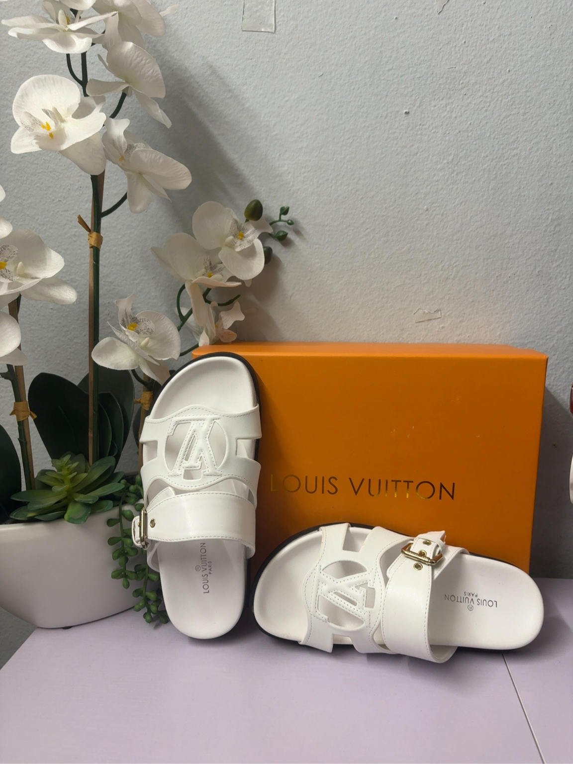 Sandalias LV Premium para Mujer con Hebilla Ajustable
