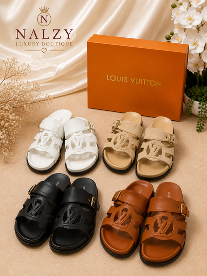 Sandalias LV Premium para Mujer con Hebilla Ajustable