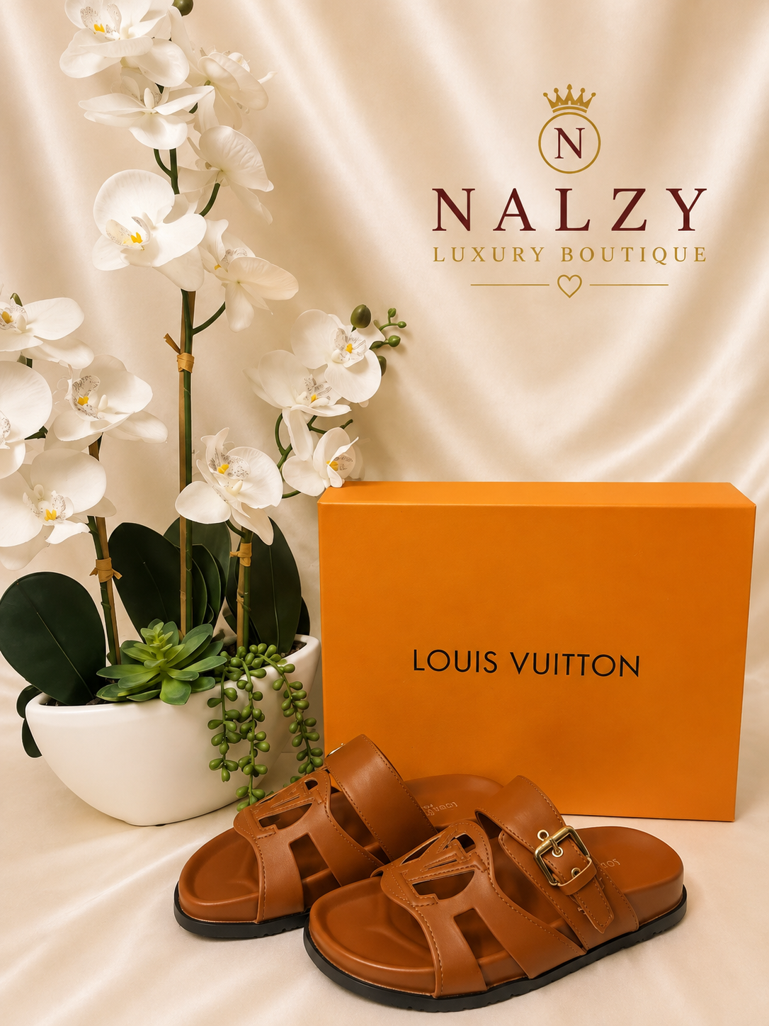 Sandalias LV Premium para Mujer con Hebilla Ajustable