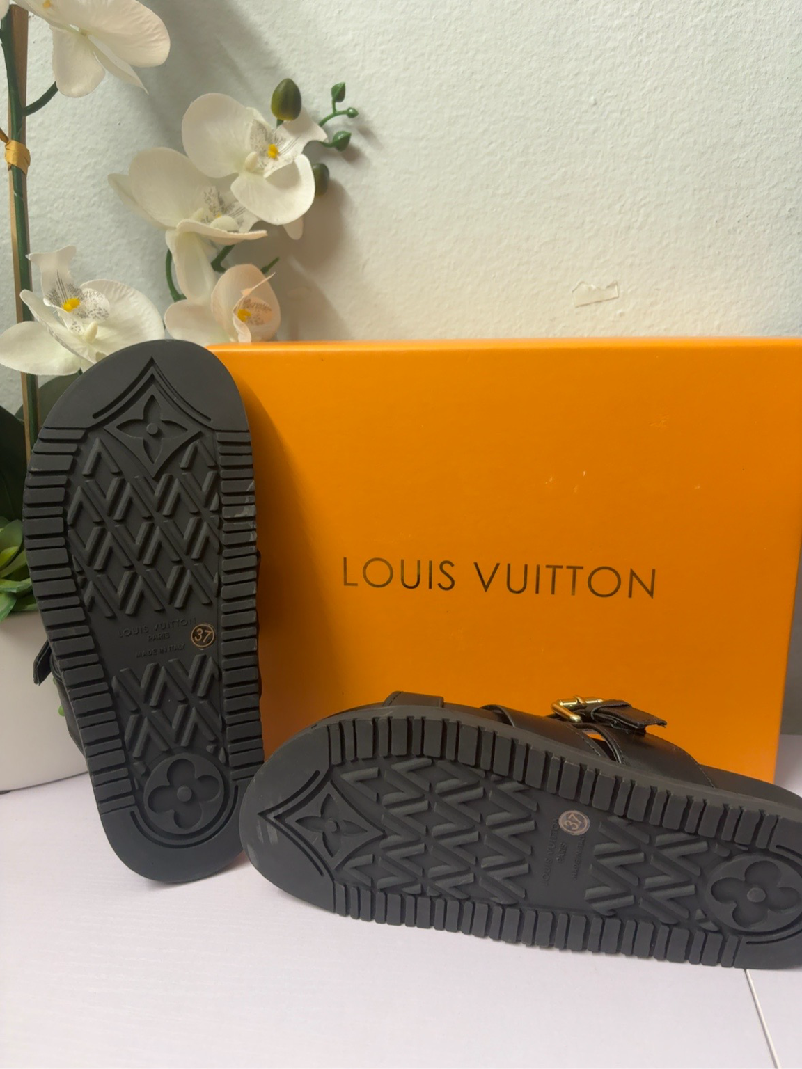 Sandalias LV Premium para Mujer con Hebilla Ajustable