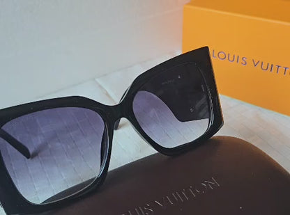 Lentes Fashion Premium Estilo LV | Negro | Incluye Estuche y Accesorios